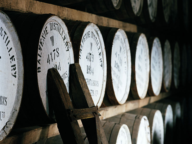 The Balvenie single malts warehouse