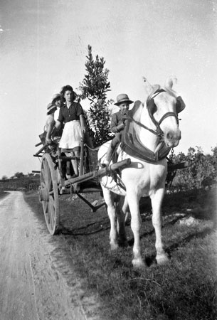 Paul Chouvac à cheval - Château du Mont