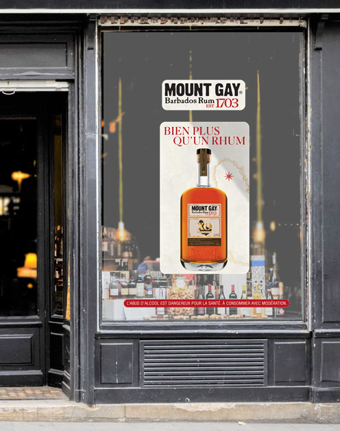 Mount Gay en vitrine chez les cavistes indépendants par Bottl.