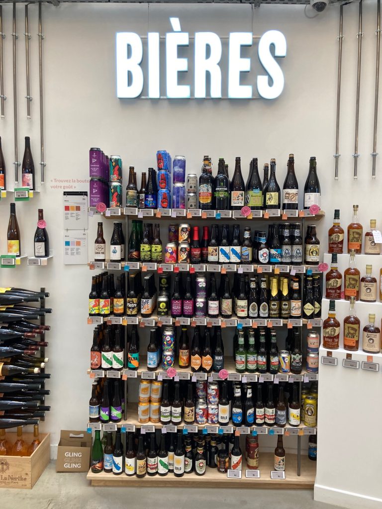 L'assortiment actuel de bière chez La Nouvelle Cave