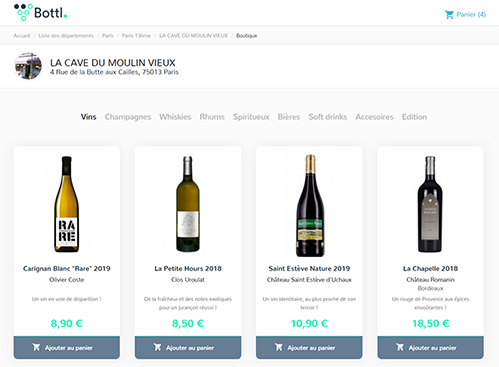 Boutiques en ligne Bottl.